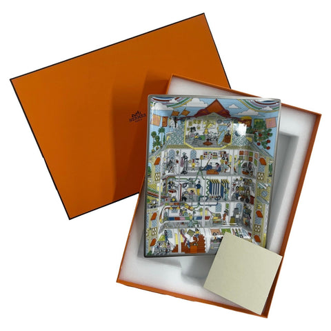 【未使用】 Hermes エルメス ヴィド・ポッシュ 3H《メゾン・デ・カレ》 小物入れ マルチカラー ポーセン 未使用(展示品)
