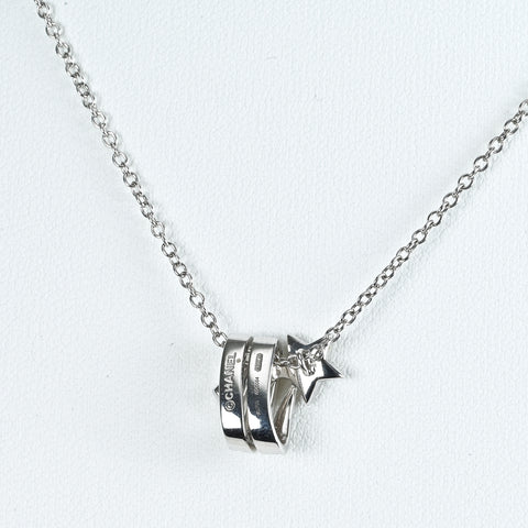 【中古】CHANEL シャネル K18WG ネックレス COMET DIAMOND NECKLACE 5.9g