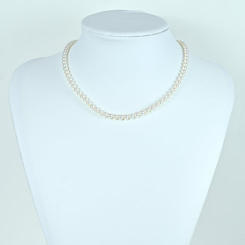 【中古】MIKIMOTO ミキモト K18WG akoya アコヤパール連ネックレス 5-5.5mm18.2g ONE PRICE