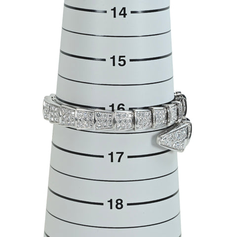 【中古】BVLGARI ブルガリ K18WG セルペンティ ヴァイパー ダイヤモンドブレスレット 保証書 67g