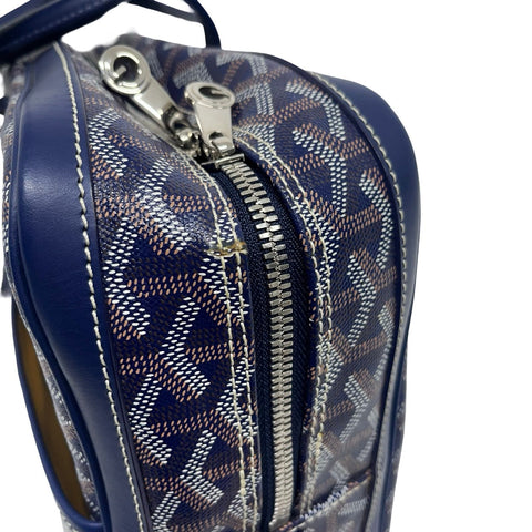 【中古】 GOYARD ゴヤール AMBASSADE BRIEF CASE アンバサードブリーフケース ハンドバッグ ブルー キャンバス 中古 USED バッグ