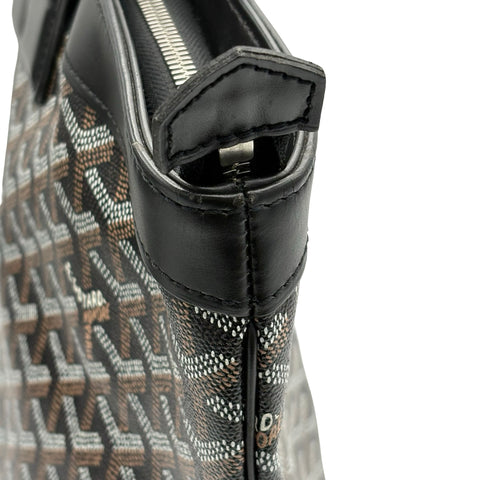 【中古】 GOYARD ゴヤール BELUGA PM ベルーガ PM ハンドバッグ ブラック キャンバス カーフスキン 中古 USED バッグ
