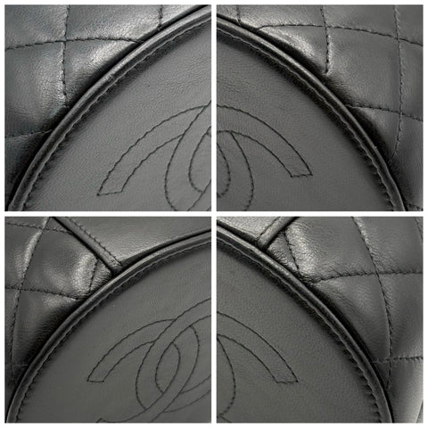 【中古】 CHANEL シャネル MINI VANITY TOP HANDLE BAG ミニバニティトップハンドルバッグ ショルダーバッグ 31番台(2022年) BLACK LAMBSKIN 中古 USED バッグ