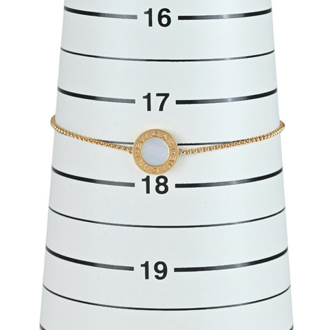 【中古】BVLGARI ブルガリ K18PG  マザーオブパール ブレスレット ブルガリブルガリ
