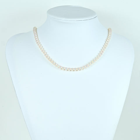 【中古】 MIKIMOTO ミキモト K18YG AKOYA PEARL アコヤパールネックレス 5.0 - 5.5mm 82cm 33.5g ONE PRICE