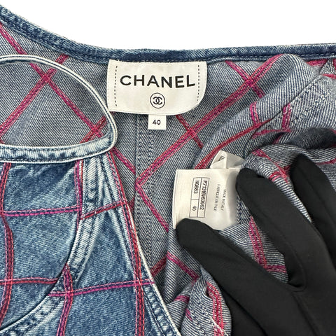 【中古】 CHANEL シャネル DRESS ワンピース デニムワンピース 40 USED 中古 2022 CLOTHES 洋服
