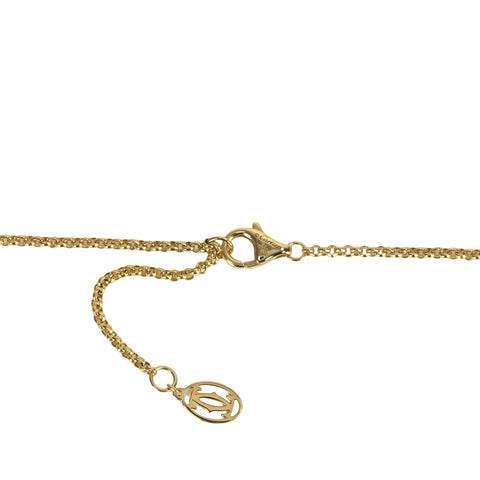 【中古】CARTIER カルティエ K18YG PANTHERE パンテール ドゥ カルティエ ツァボライト/オニキス/ブラックラッカー ネックレス 10.7g