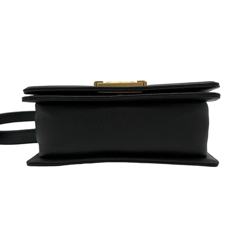 【中古】CHANEL シャネル BOY CHANEL SHOULDER BAG ボーイシャネル ショルダーバッグ ランダム番(2021年~) BLACK CAVIAR SKIN 中古 USED バッグ