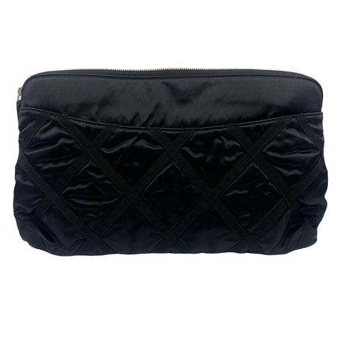 【中古】 CHANEL シャネル CLUTCH TOTE 2WAY BAG クラッチトート2WAYバッグ トートバッグ 31番台(2021年) ブラック ナイロンレザー 中古 USED バッグ