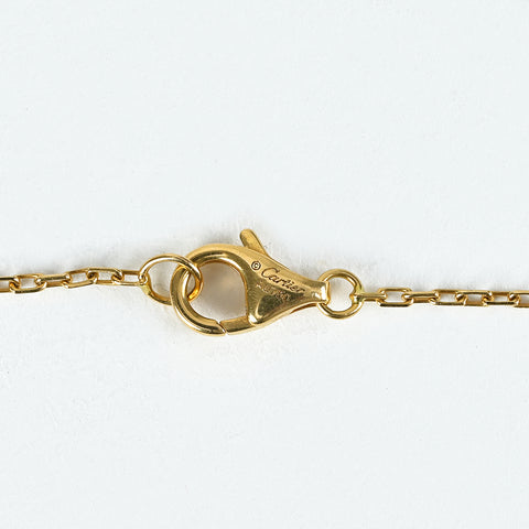 【中古】CARTIER カルティエ K18YG DIAMOND JUSTE UN CLOU NECKLACE K18YG ジュストアンクル ダイヤモンドネックレス 5.3g Box リペア証明書
