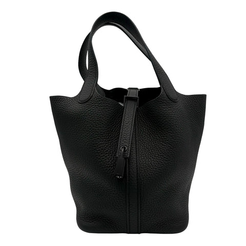 【中古】 Hermes エルメス SO BLACK PICOTIN PM ピコタンPM U刻 (2022年) ブラック トリヨンクレマンス 中古 BLACK CLEMENCE USED バッグ