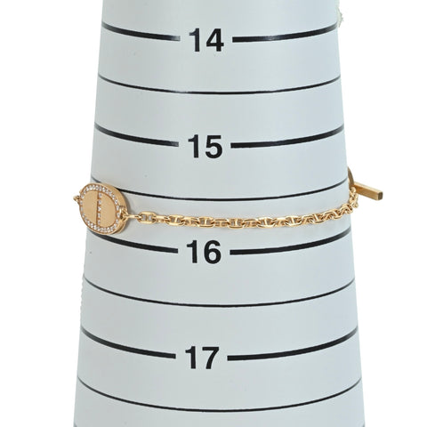 【中古】HERMES エルメス シューヌダンクル ヴェルソ K18PGダイヤモンド ブレスレット 16.5cm