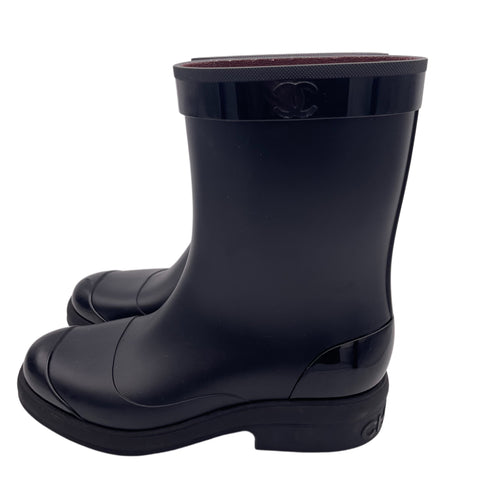 【中古】CHANEL シャネル SHOES レインブーツ 36 USED 中古 SHOES 靴