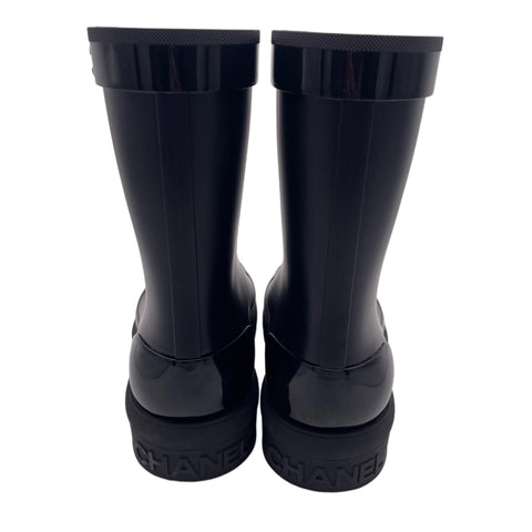 【中古】CHANEL シャネル SHOES レインブーツ 36 USED 中古 SHOES 靴