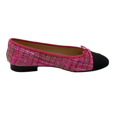【中古】 CHANEL シャネル SHOES バレエシューズ 37.5 USED 中古 靴
