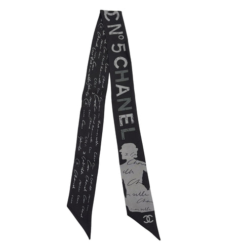 【中古】 CHANEL シャネル ツイリー 小物 ブラック 中古