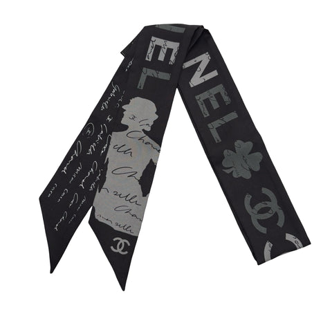 【中古】 CHANEL シャネル ツイリー 小物 ブラック 中古