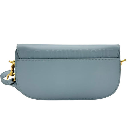 【中古】 Christian Dior クリスチャン ディオール BOBBY  ボビー イーストウエスト ショルダーバッグ ICチップ(2021年~) ブルー系 カーフスキン 中古 USED バッグ