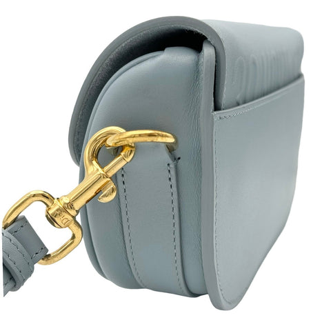 【中古】 Christian Dior クリスチャン ディオール BOBBY  ボビー イーストウエスト ショルダーバッグ ICチップ(2021年~) ブルー系 カーフスキン 中古 USED バッグ
