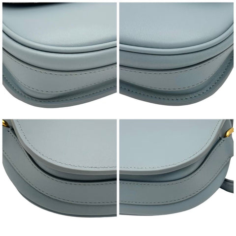 【中古】 Christian Dior クリスチャン ディオール BOBBY  ボビー イーストウエスト ショルダーバッグ ICチップ(2021年~) ブルー系 カーフスキン 中古 USED バッグ