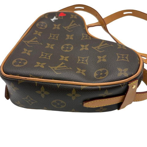 【中古】 LOUIS VUITTON ルイ・ヴィトン ハート型 ショルダーバッグ モノグラム キャンバス 中古 USED バッグ