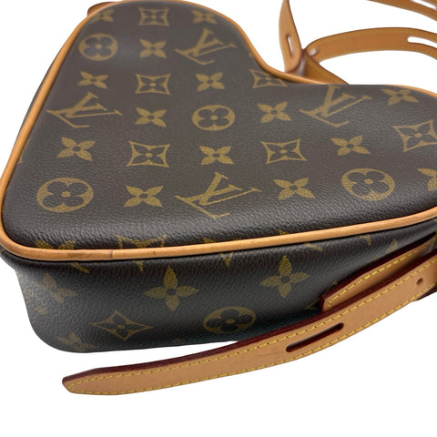 【中古】 LOUIS VUITTON ルイ・ヴィトン ハート型 ショルダーバッグ モノグラム キャンバス 中古 USED バッグ