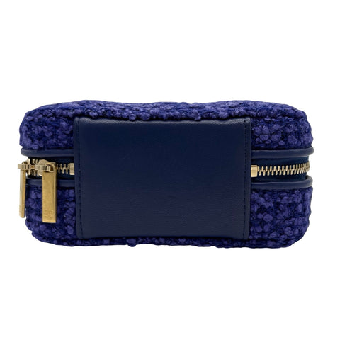 【中古】 CHANEL シャネル MINI CHAIN BAG ミニツイードチェーンバッグ チェーンショルダー ランダム番(2021年~) ブルー/パープル ツイード USED 中古 バッグ