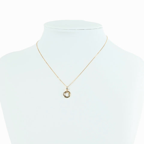 【中古】Cartier カルティエ K18PGYGWG ダイヤトリニティペンダントネックレス BOX 保証書付き