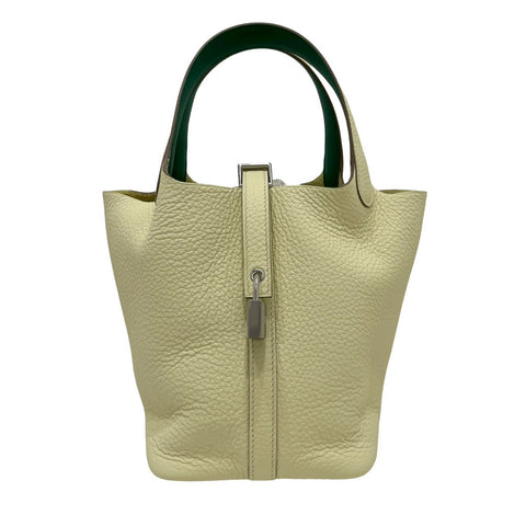 【新品未使用】 Hermes エルメス PICOTIN ECLAT PM ピコタンPM ハンドバッグ W刻(2024年) ジョーヌミルトン/ヴェールヴェルティゴ トリヨンクレマンス 新品未使用 NEW バッグ