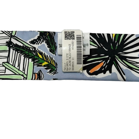 【新品未使用】Hermès エルメス TWILLY ツイリー 《レイユール・デテ》シルク100% レディース プレゼント ギフト