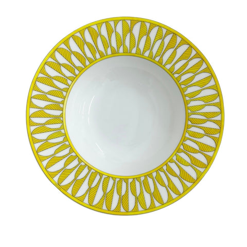 【新品未使用】Hermes エルメス 《ソレイユ・ドゥ・エルメス》 21cm スーププレート2枚組セット PORCELAIN 食器 エルメプレゼント ギフト