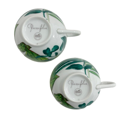 【未使用】 Hermes エルメス パシフォリア ティーカップ&ソーサー 食器 小物 ポーセン 未使用(展示品)