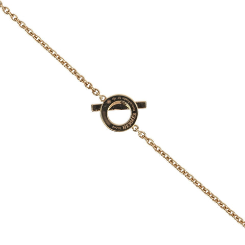 【中古】HERMES エルメス K18PG FINESSE DIAMOND フィネス ダイヤモンドブレスレット 3.8g