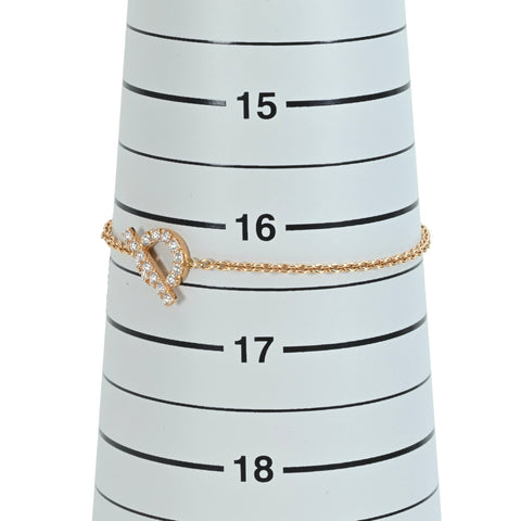 【中古】HERMES エルメス K18PG FINESSE DIAMOND フィネス ダイヤモンドブレスレット 3.8g