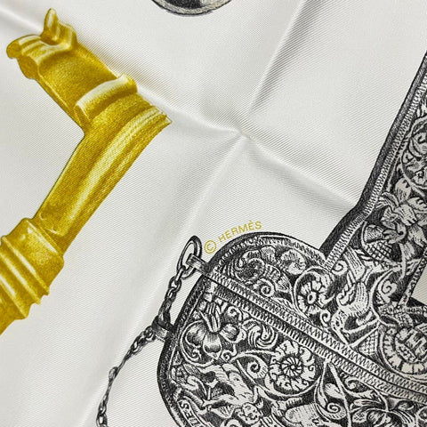 【新品未使用】 Hermes エルメス カレ90《いつも一緒》 小物 シルク 新品未使用