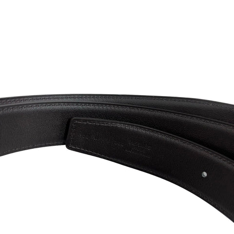 【新品未使用】 Hermes エルメス  ベルト ブラック/ダークブラウン系  新品  プレゼント ギフト メンズ