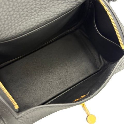 【未使用】Hermes エルメス MINI LINDY ミニリンディ ショルダーバッグ W刻(2024年) ブラック トリヨン 未使用 BLACK CLEMENCE NEW バッグ