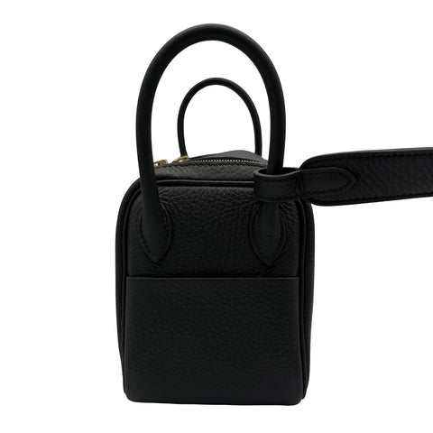 【未使用】Hermes エルメス MINI LINDY ミニリンディ ショルダーバッグ W刻(2024年) ブラック トリヨン 未使用 BLACK CLEMENCE NEW バッグ