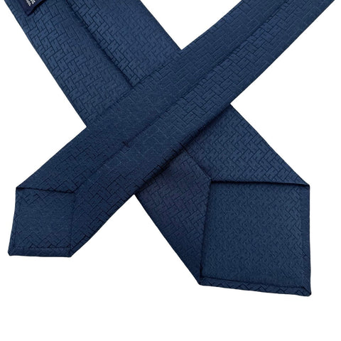 【新品未使用】 Hermes エルメス H織りタイ 《ファソネ H》  H036255T 03 ネクタイ マリン・クレール シルク 100% 新品③