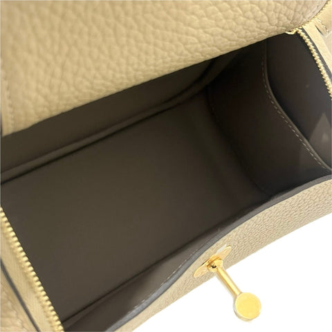 【新品未使用】 Hermes エルメス MINI LINDY ミニリンディ ショルダーバッグ W刻 (2024年) トレンチ トリヨン 未使用 NEW バッグ