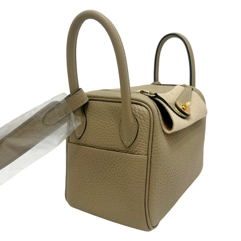 【新品未使用】 Hermes エルメス MINI LINDY ミニリンディ ショルダーバッグ W刻 (2024年) トレンチ トリヨン 未使用 NEW バッグ