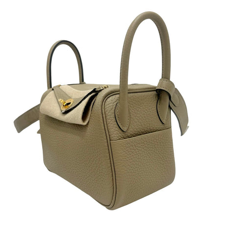 【新品未使用】 Hermes エルメス MINI LINDY ミニリンディ ショルダーバッグ W刻 (2024年) トレンチ トリヨン 未使用 NEW バッグ