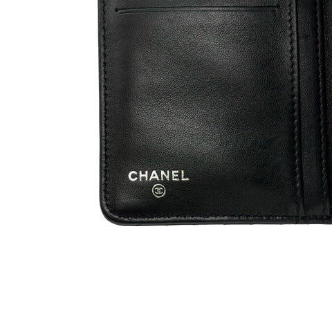 【中古】 CHANEL シャネル SO BLACK V WALLET Vステッチ 長財布 小物 ブラック ラムスキン 中古