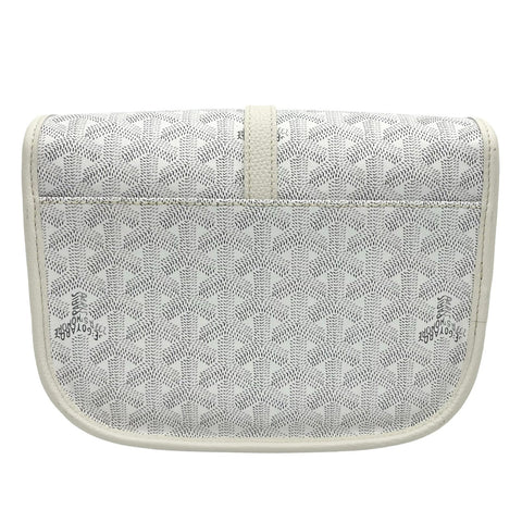 【中古】 GOYARD ゴヤール Belvedere Bag PM ベルヴェデーレPM ショルダーバッグ ホワイト キャンバス/トリヨンレザー 中古 WHITE CANVAS/LEATHER USED バッグ