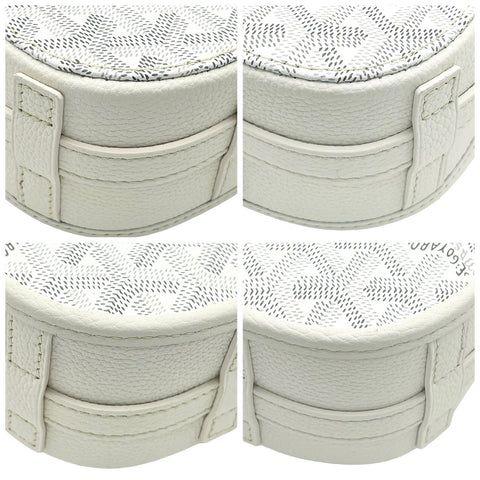 【中古】 GOYARD ゴヤール Belvedere Bag PM ベルヴェデーレPM ショルダーバッグ ホワイト キャンバス/トリヨンレザー 中古 WHITE CANVAS/LEATHER USED バッグ