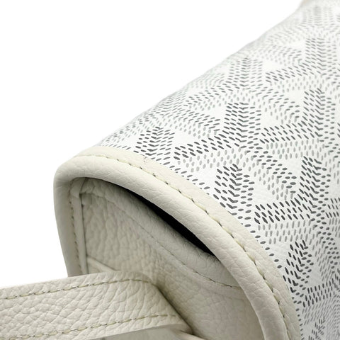 【中古】 GOYARD ゴヤール Belvedere Bag PM ベルヴェデーレPM ショルダーバッグ ホワイト キャンバス/トリヨンレザー 中古 WHITE CANVAS/LEATHER USED バッグ