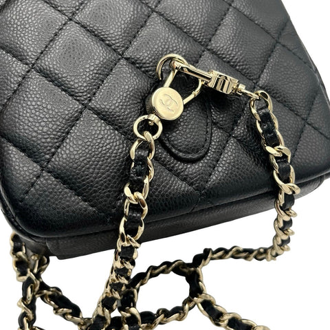 【中古】 CHANEL シャネル BACKPACK バックパック ランダム番(2021年~) ブラック キャビアスキン 中古 USED バッグ