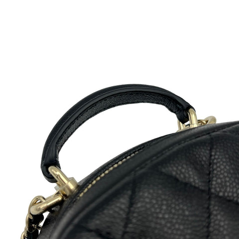 【中古】 CHANEL シャネル BACKPACK バックパック ランダム番(2021年~) ブラック キャビアスキン 中古 USED バッグ