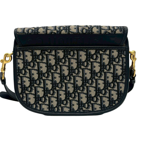 【中古】 Christian Dior クリスチャン ディオール BOBBY MEDIUM ボビー ショルダーバッグ 2020年 ネイビー キャンバス/レザー 中古 USED バッグ