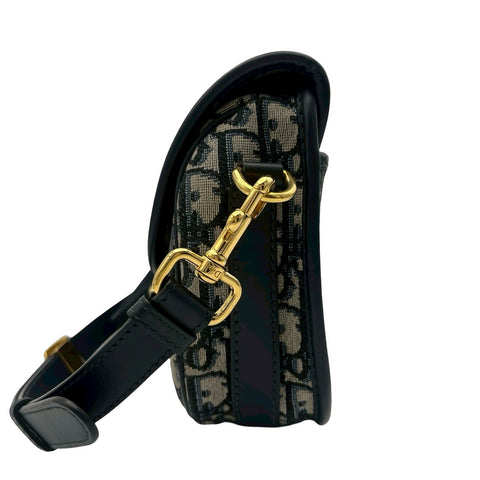 【中古】 Christian Dior クリスチャン ディオール BOBBY MEDIUM ボビー ショルダーバッグ 2020年 ネイビー キャンバス/レザー 中古 USED バッグ